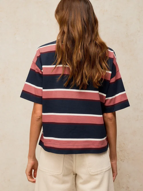 Gestreiftes T-Shirt Kat - Navy Multi - 52 Bild 4