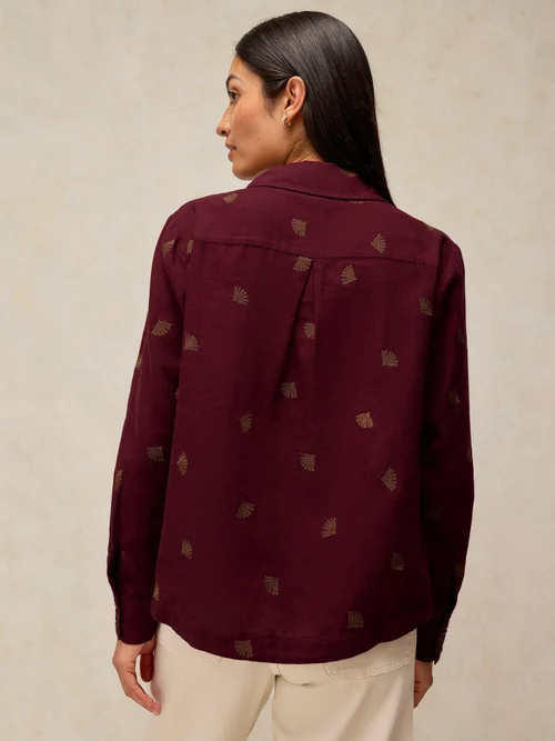 Bluse Libby aus Bio-Baumwolle - Dk Plum - 50 Bild 4