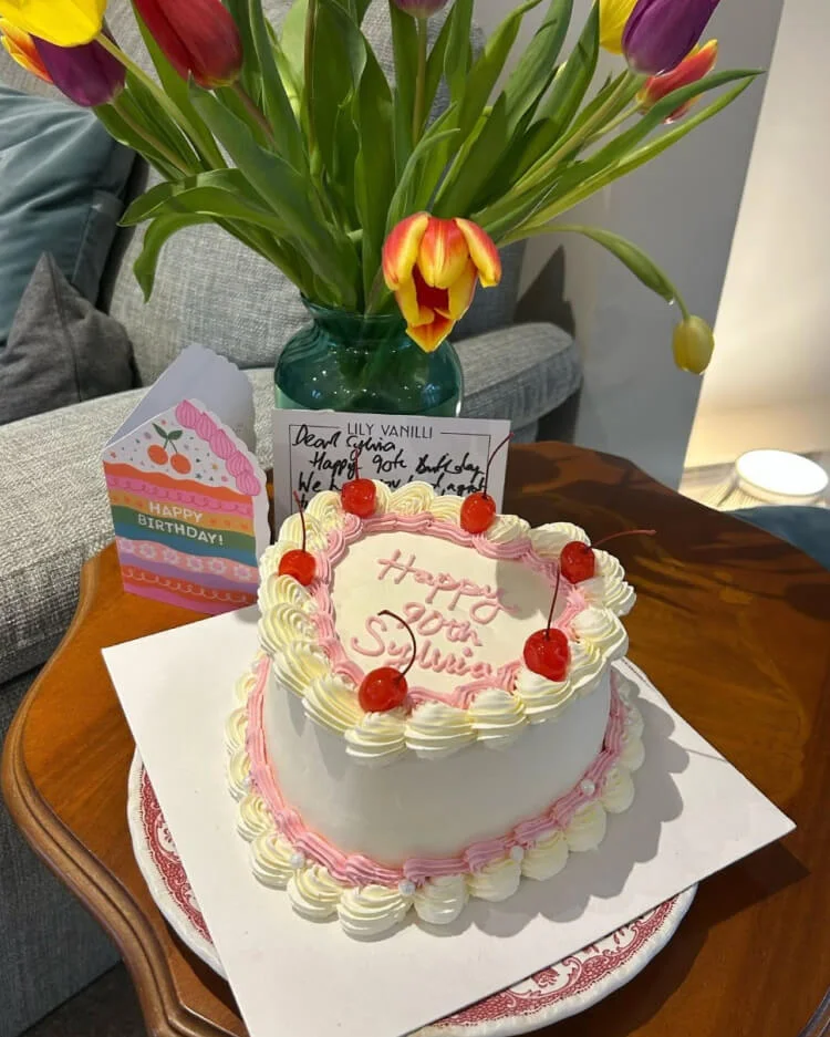 Sylvia im Scheinwerferlicht