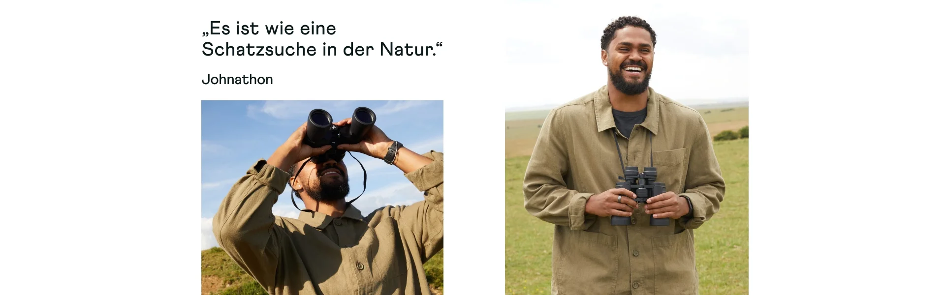 „Es ist wie eine Schatzsuche in der Natur.“ Johnathon