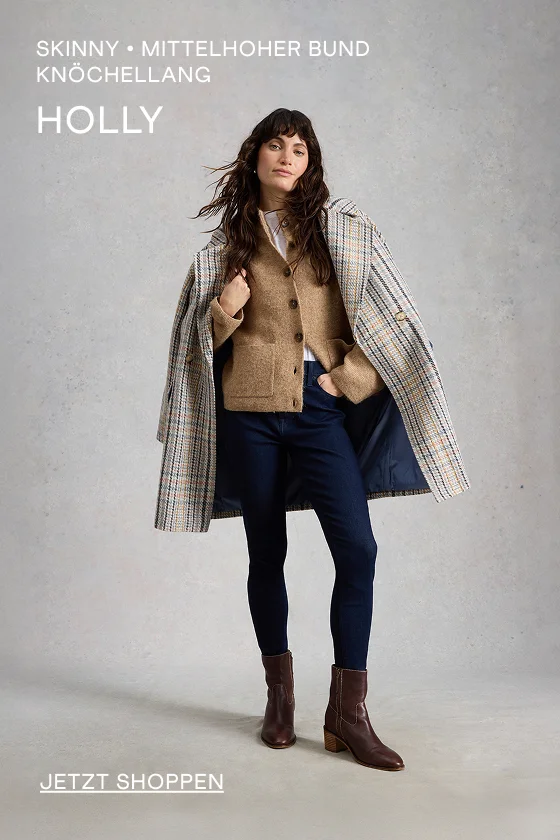 "SKINNY. MITTELHOHER BUND. KNÖCHELLANG HOLLY JETZT SHOPPEN"