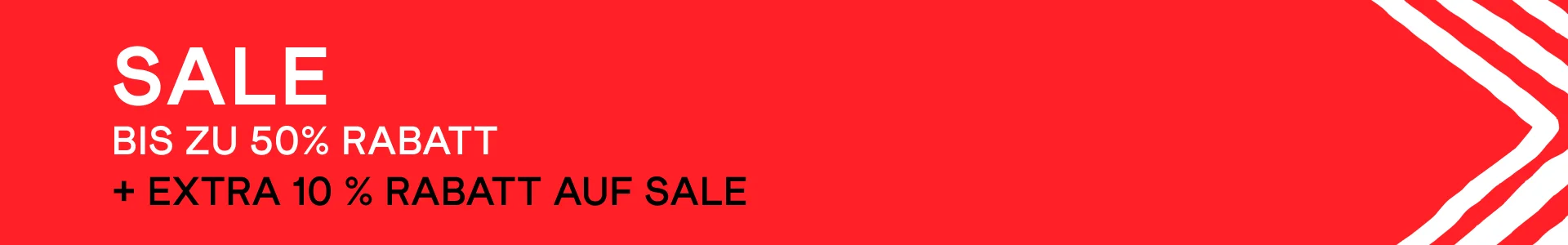 Sale! Bis zu 50 % Rabatt + Extra 10 % Rabatt auf Sale Jetzt shoppen